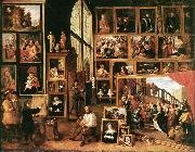 TENIERS, David the Younger The Gallery of Archduke Leopold in Brussels at Sweden oil painting artist